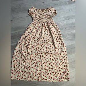 KINDRED NWOT Cherry Print‎ womens maxi dress
